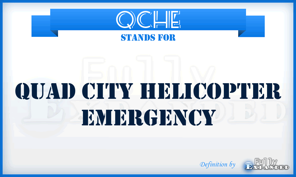 QCHE - Quad City Helicopter Emergency