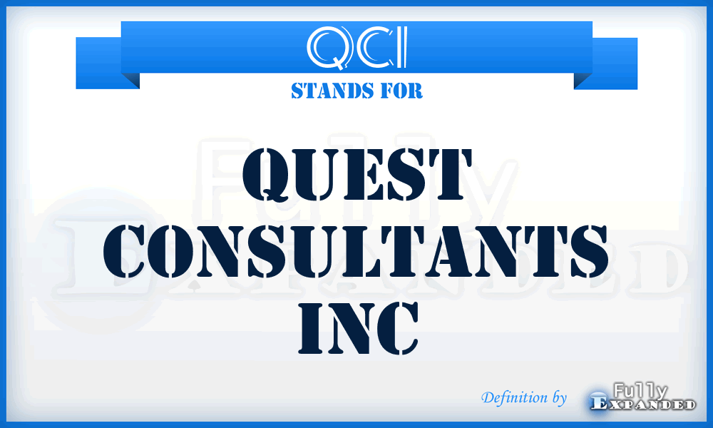 QCI - Quest Consultants Inc