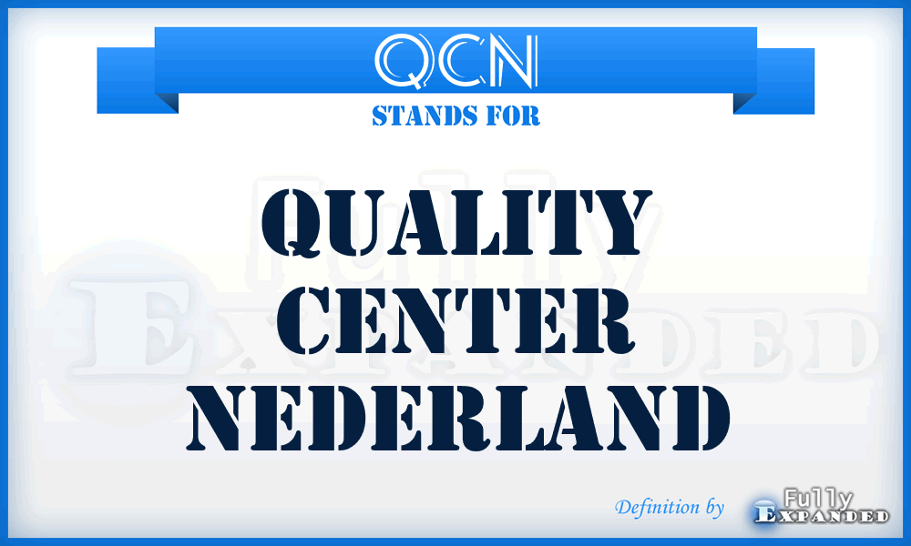 QCN - Quality Center Nederland