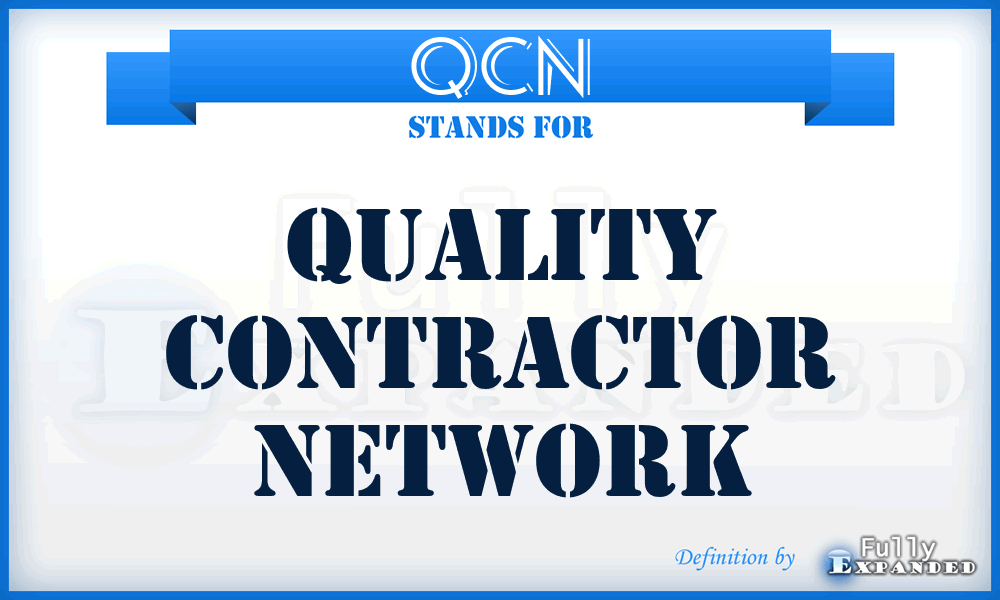QCN - Quality Contractor Network