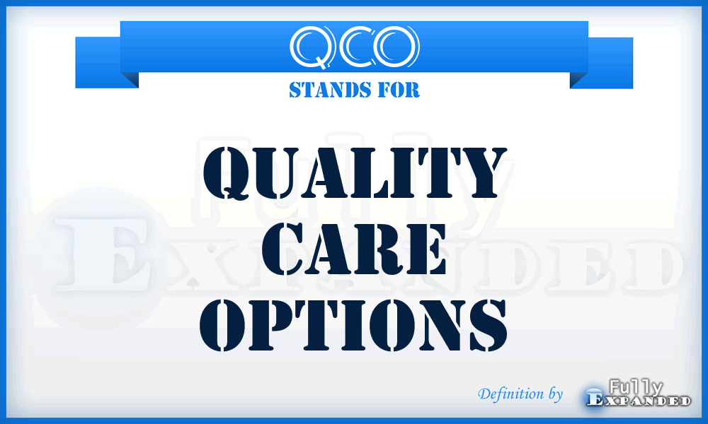 QCO - Quality Care Options