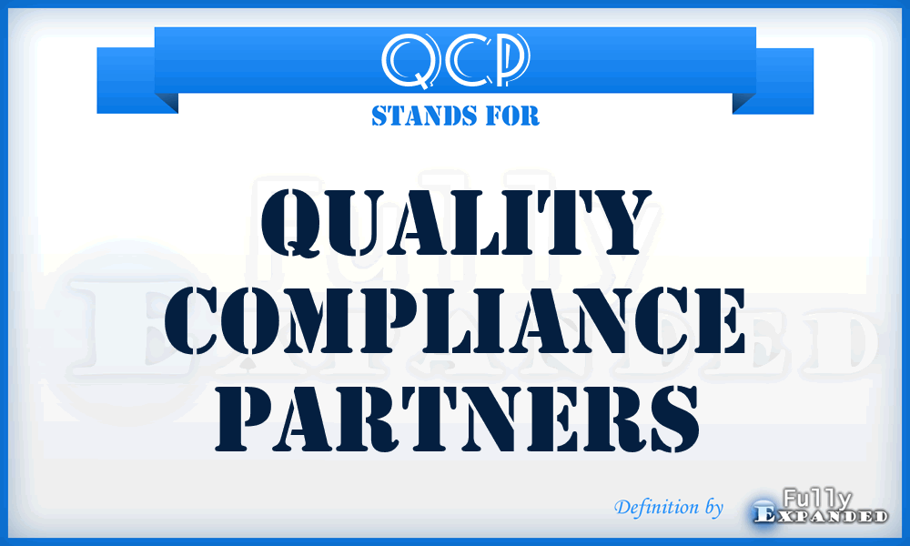 QCP - Quality Compliance Partners