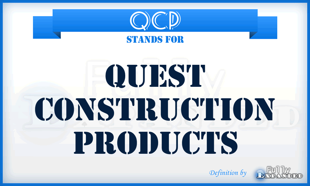 QCP - Quest Construction Products