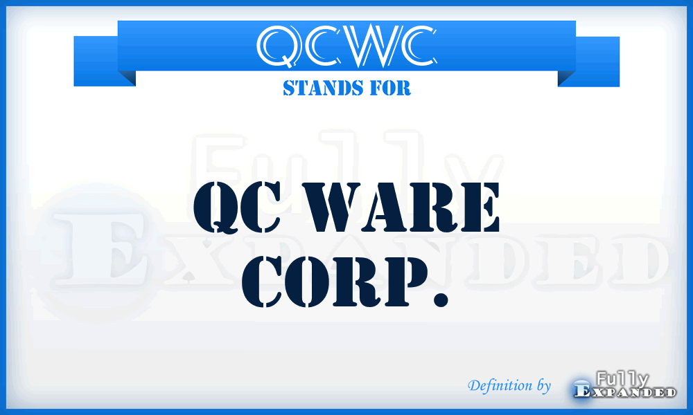 QCWC - QC Ware Corp.