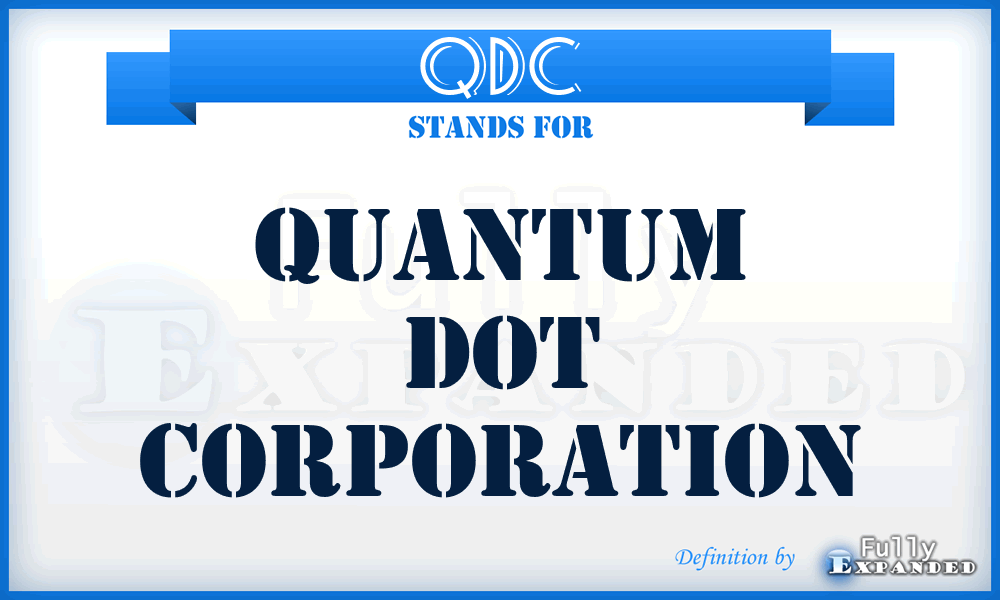 QDC - Quantum Dot Corporation
