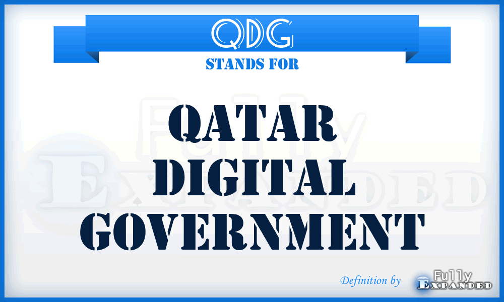 QDG - Qatar Digital Government