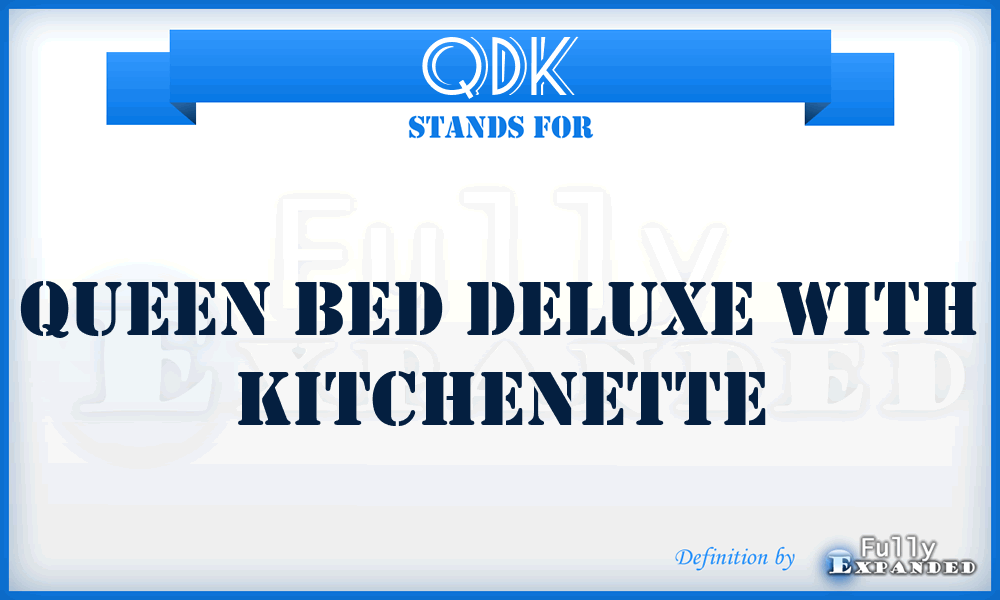 QDK - Queen bed Deluxe with Kitchenette