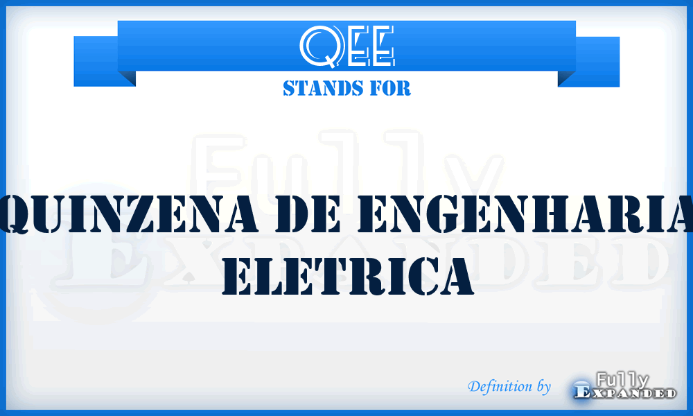 QEE - Quinzena de Engenharia Eletrica