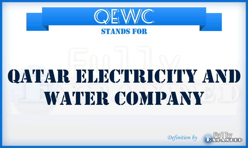QEWC - Qatar Electricity and Water Company