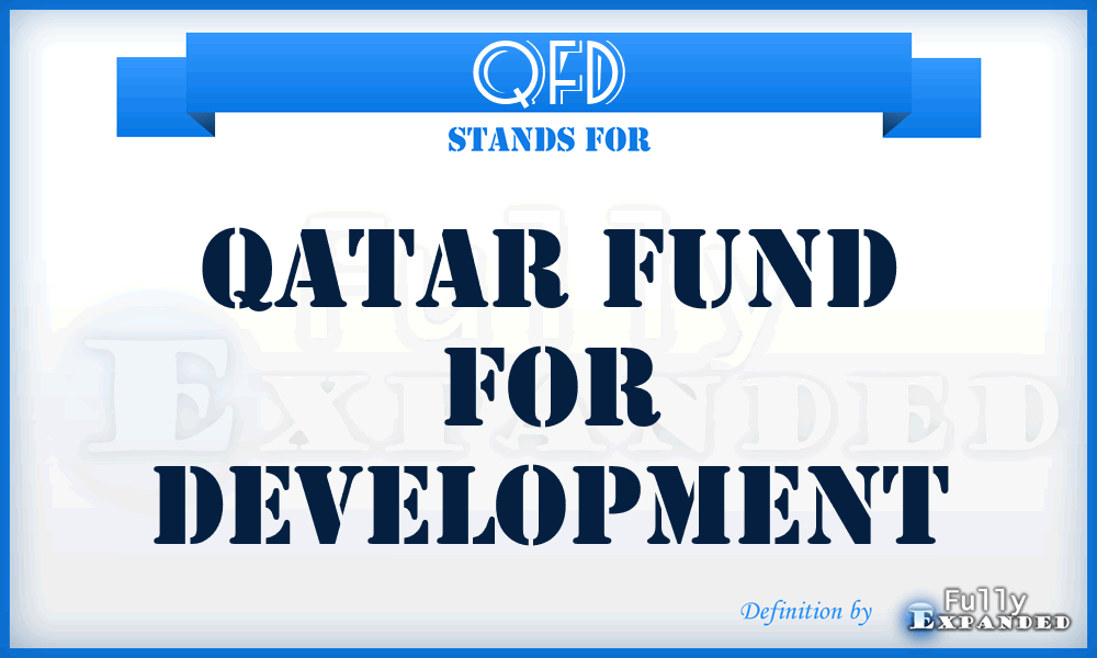 QFD - Qatar Fund for Development