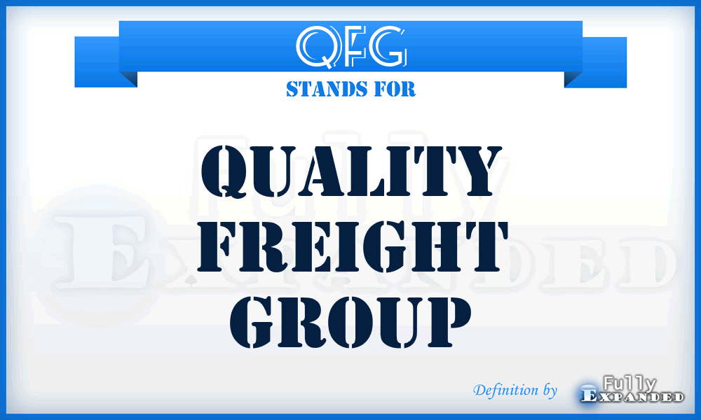 QFG - Quality Freight Group