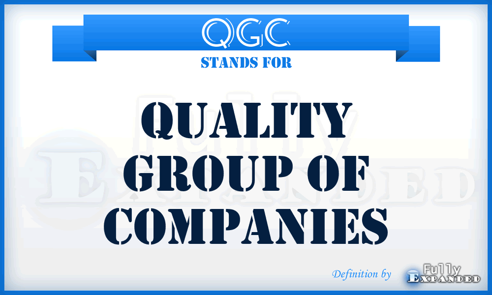 QGC - Quality Group of Companies