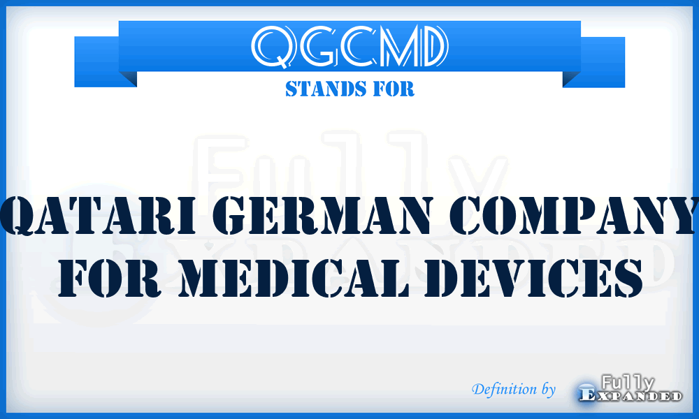 QGCMD - Qatari German Company for Medical Devices