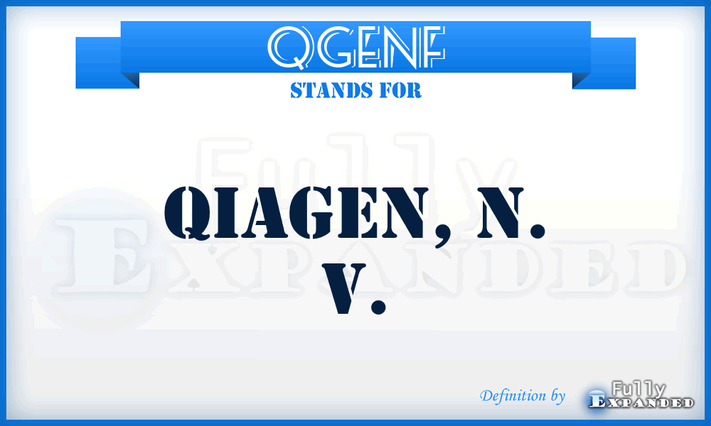 QGENF - Qiagen, N. V.