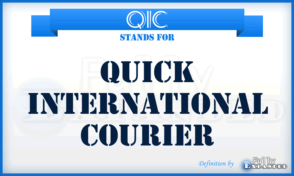 QIC - Quick International Courier