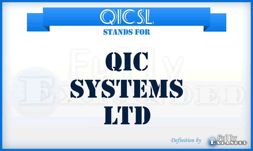 QICSL - QIC Systems Ltd