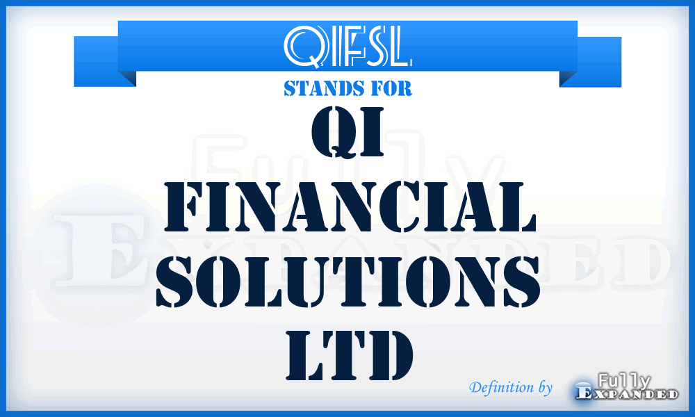 QIFSL - QI Financial Solutions Ltd