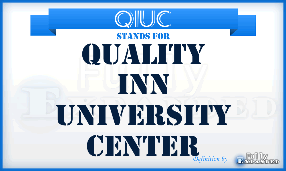QIUC - Quality Inn University Center