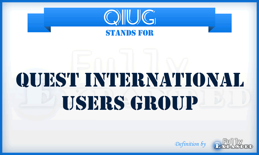 QIUG - Quest International Users Group
