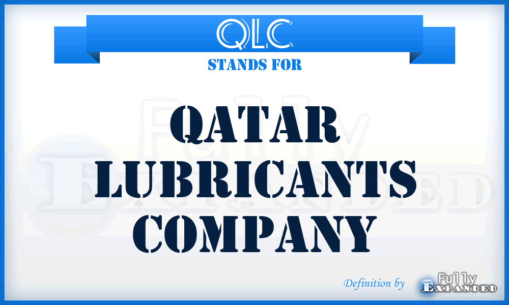 QLC - Qatar Lubricants Company