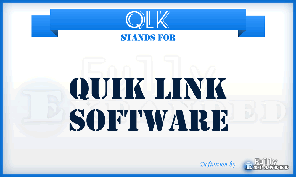 QLK - Quik Link Software