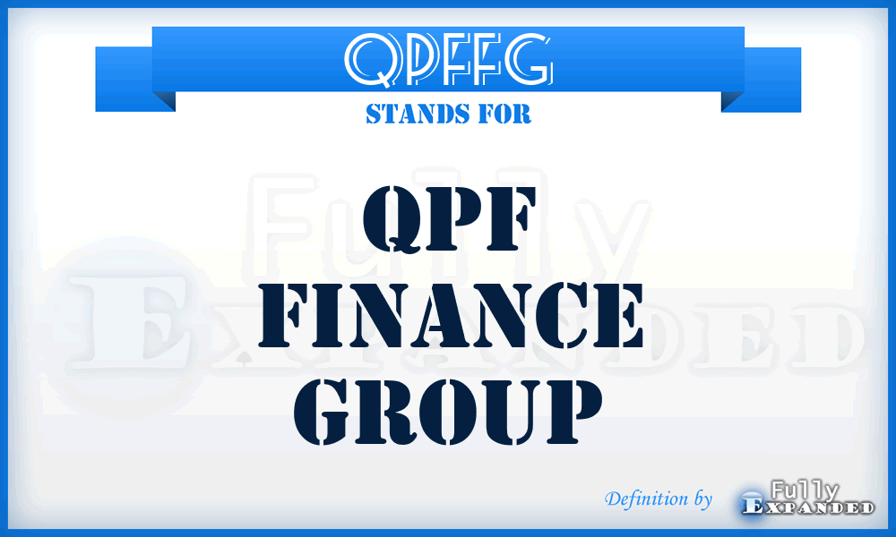 QPFFG - QPF Finance Group