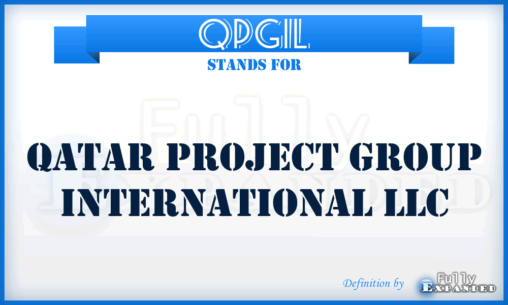 QPGIL - Qatar Project Group International LLC