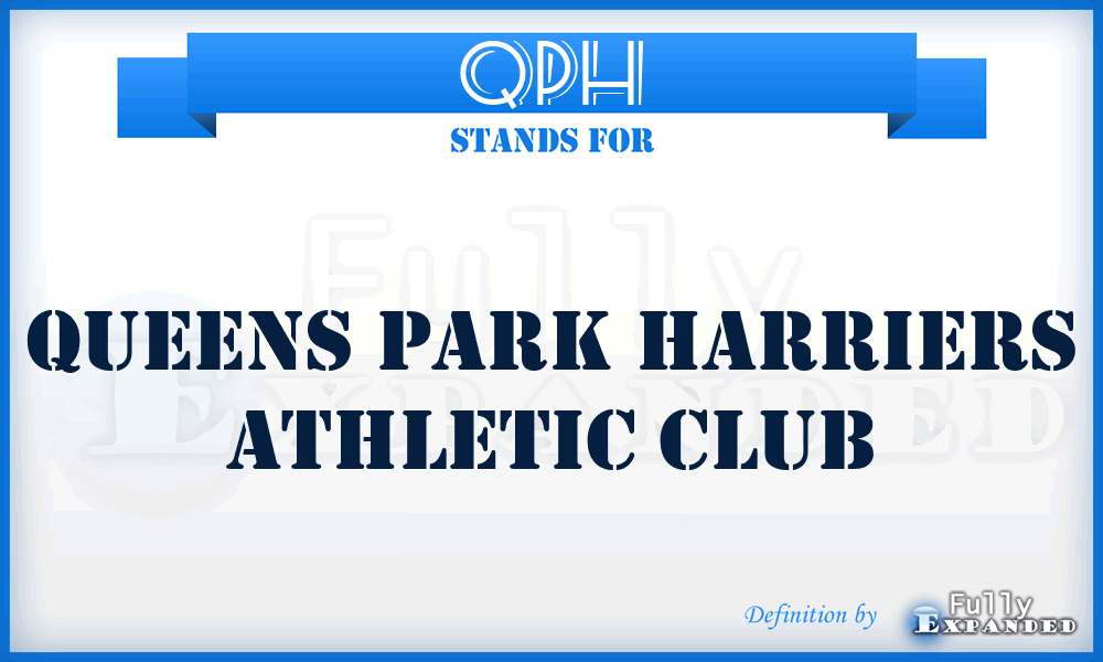 QPH - Queens Park Harriers Athletic Club