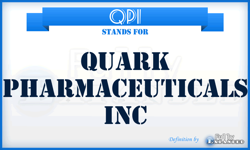 QPI - Quark Pharmaceuticals Inc