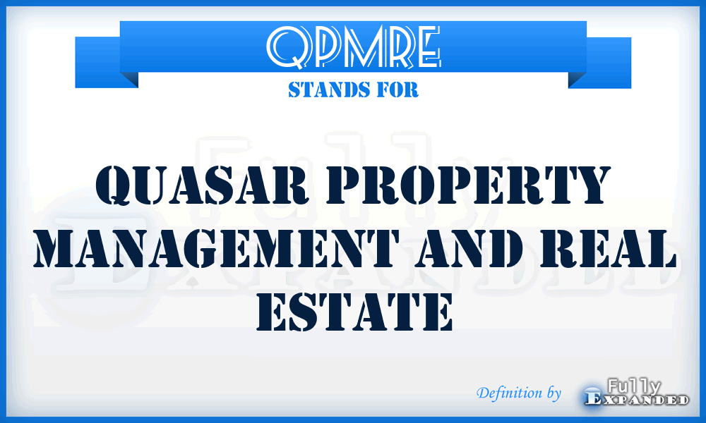 QPMRE - Quasar Property Management and Real Estate