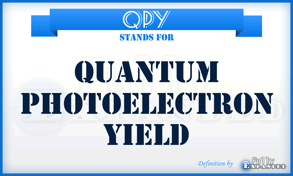 QPY - Quantum Photoelectron Yield