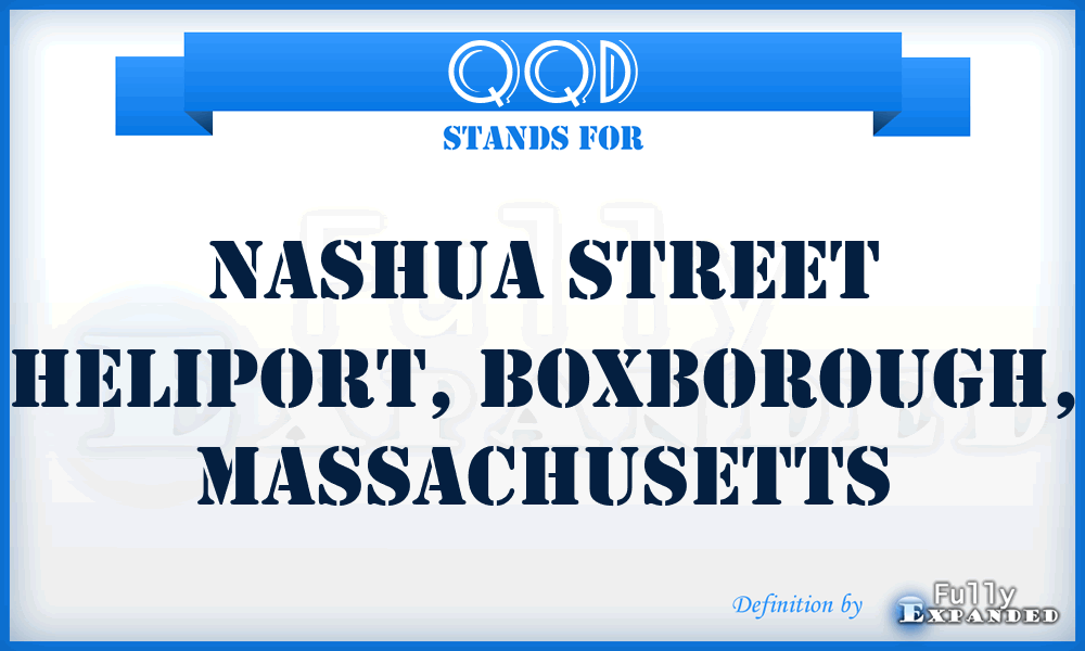 QQD - Nashua Street Heliport, Boxborough, Massachusetts