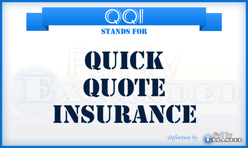 QQI - Quick Quote Insurance