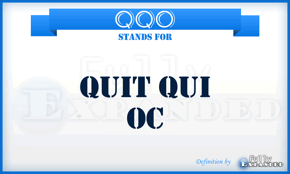 QQO - Quit Qui Oc