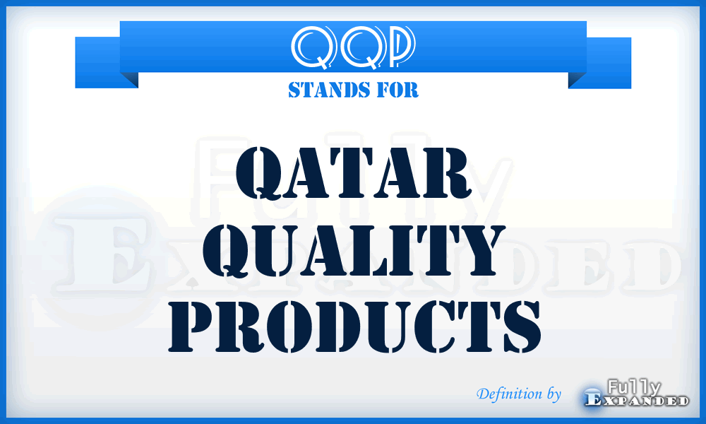 QQP - Qatar Quality Products