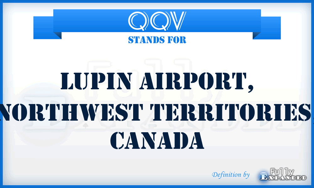 QQV - Lupin Airport, Northwest Territories, Canada