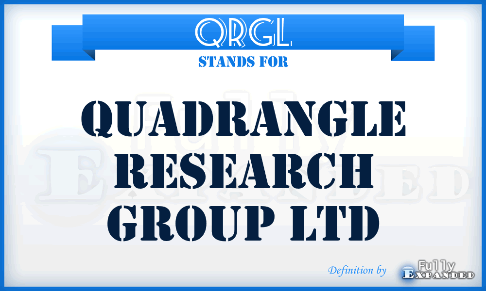 QRGL - Quadrangle Research Group Ltd
