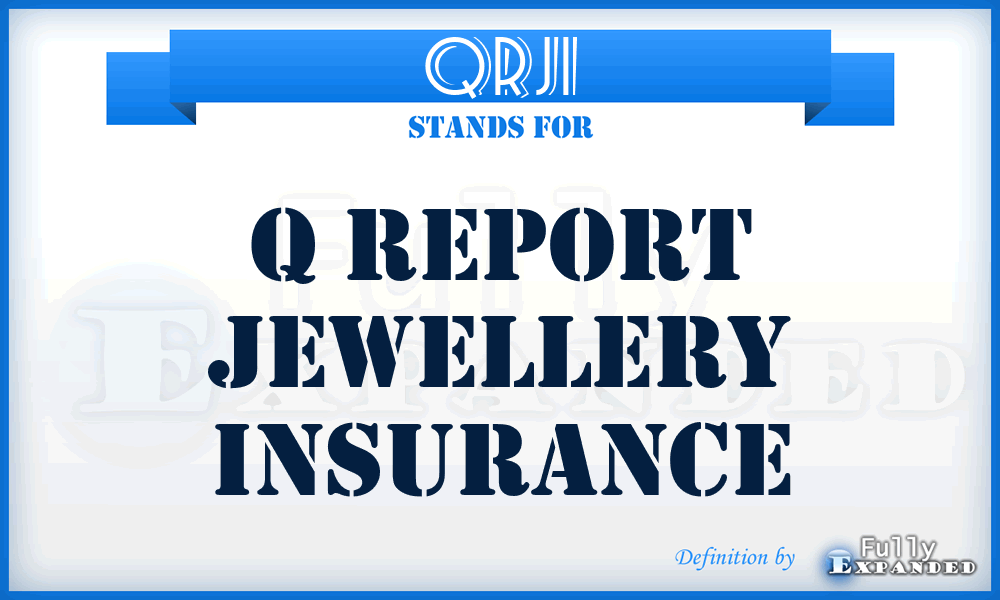 QRJI - Q Report Jewellery Insurance