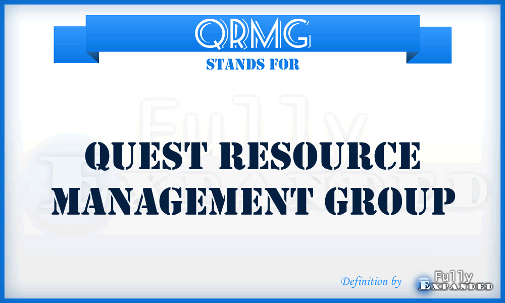 QRMG - Quest Resource Management Group