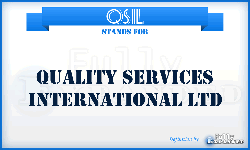 QSIL - Quality Services International Ltd