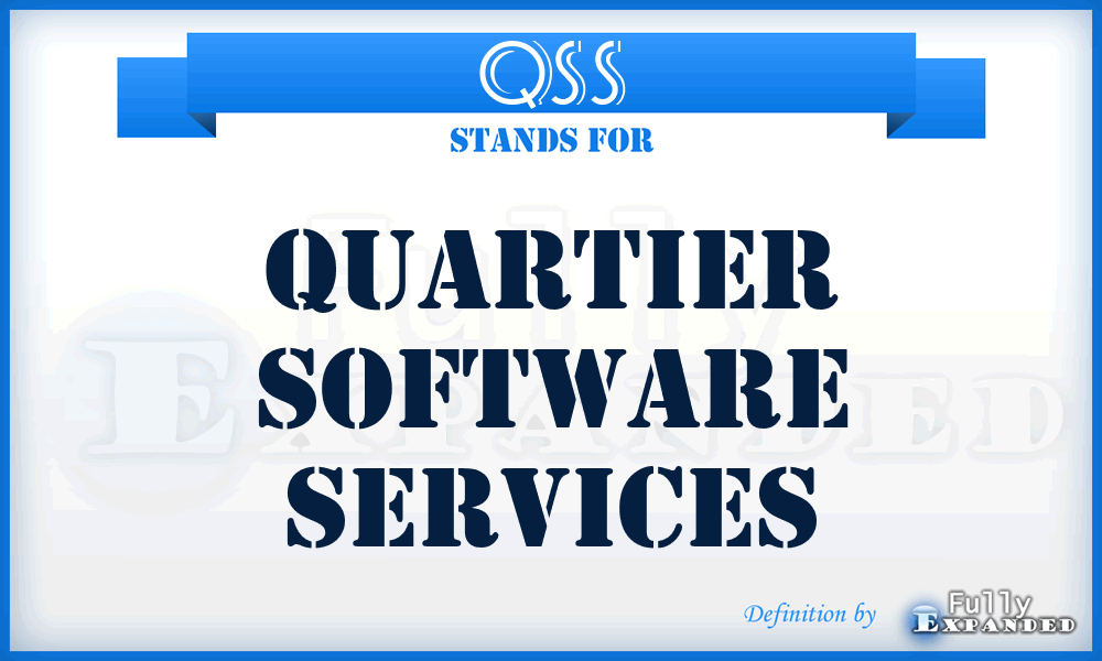 QSS - Quartier Software Services
