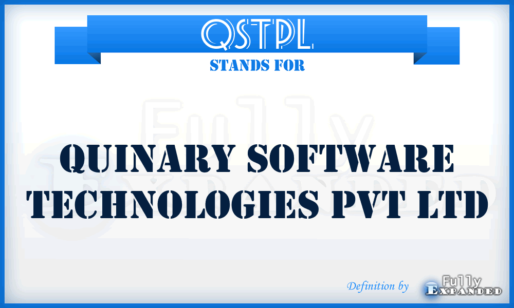 QSTPL - Quinary Software Technologies Pvt Ltd