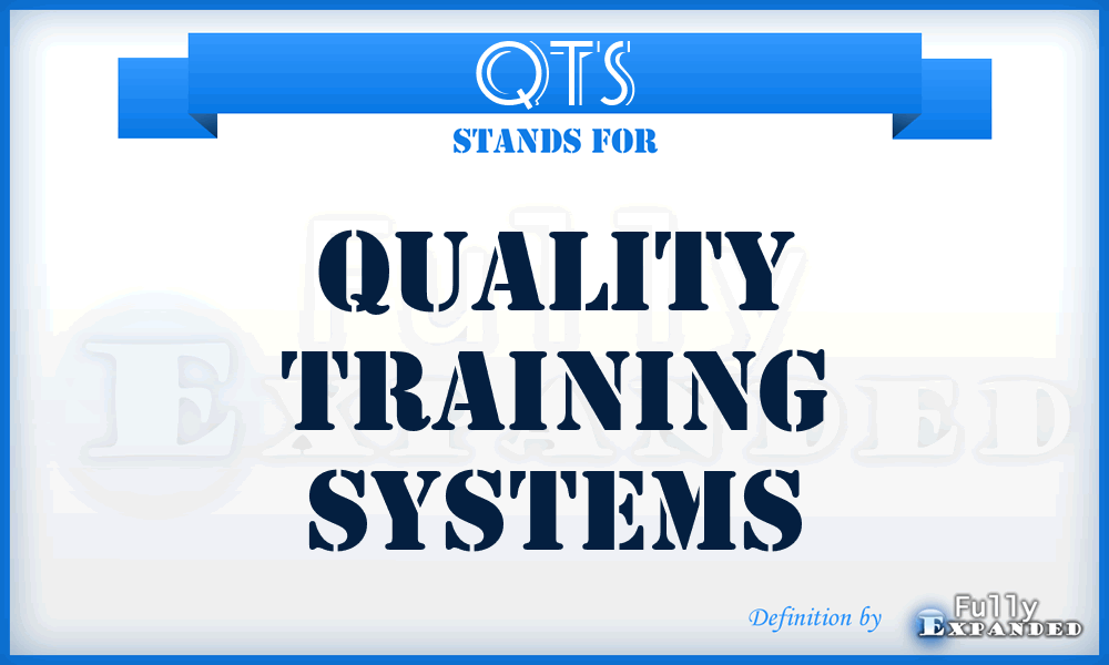 QTS - Quality Training Systems