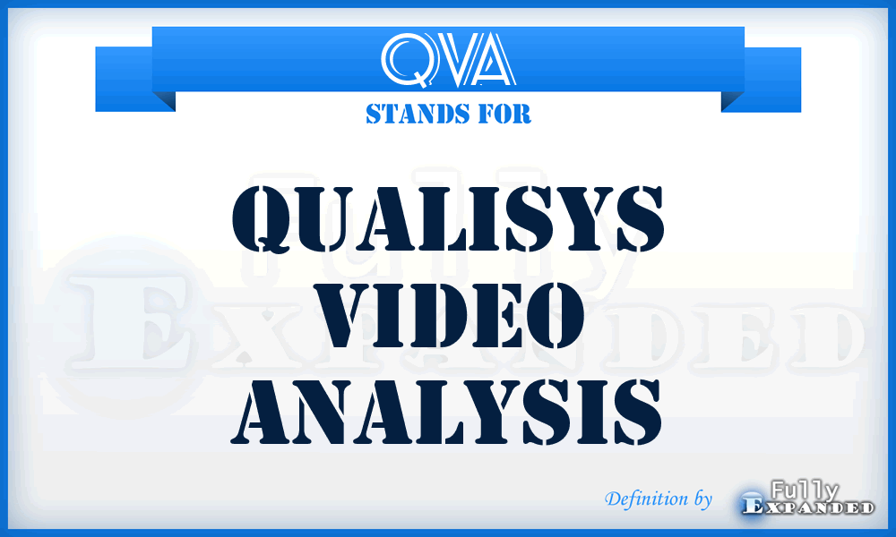 QVA - Qualisys Video Analysis