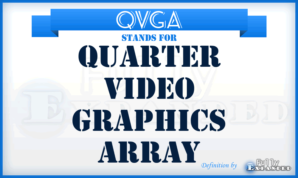 QVGA - Quarter Video Graphics Array