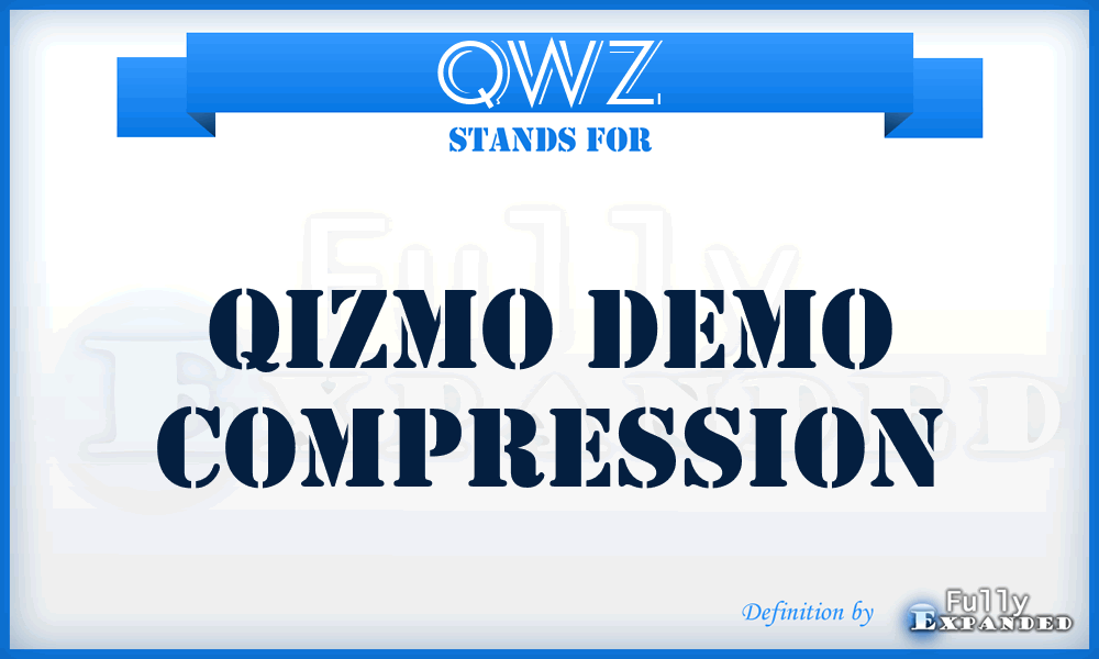 QWZ - Qizmo demo compression