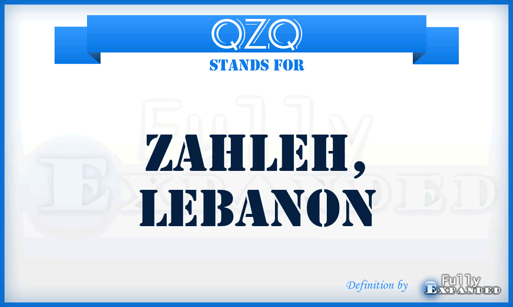 QZQ - Zahleh, Lebanon