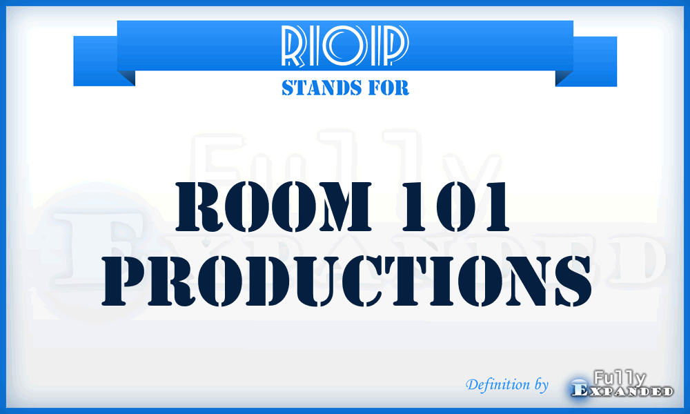 R101P - Room 101 Productions