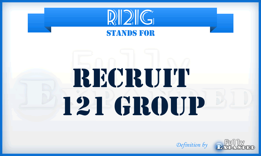 R121G - Recruit 121 Group