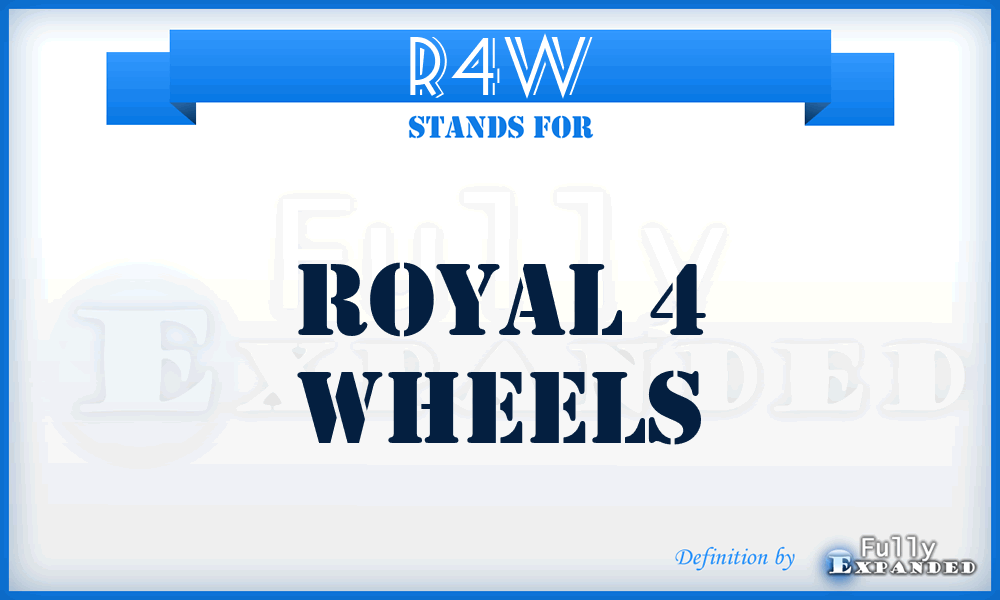 R4W - Royal 4 Wheels